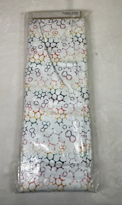 New David Textiles MOLECULAR BONDS Scientific Print 100% Cotton Quilt Fabric - Image 1 of 4