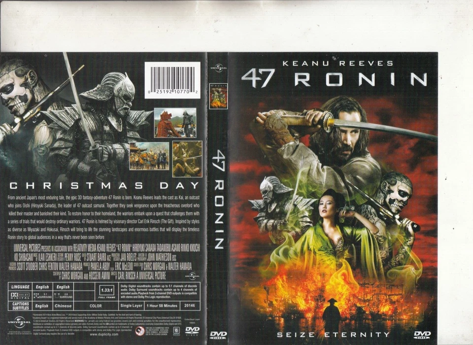 47 Ronin-2014-[Keanu Reeves]-Universal Pictures-[Chinese Subtitles]-Movie UP-DVD - Image 1 of 1