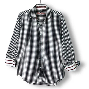 Robert Graham X Hemd Gr. L kariert kariert blau Herren Business Freizeit - Bild 1 von 11