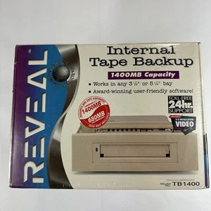 Reveal Internal Tape Backup 1400MB Capacity TB1400 Works 3.5” or 5.25” DEADSTOCK - Picture 1 of 8