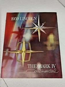 Lincoln The Mark IV Continental 1959 transmisión turbo-accionamiento folleto catálogo - Imagen 1 de 7