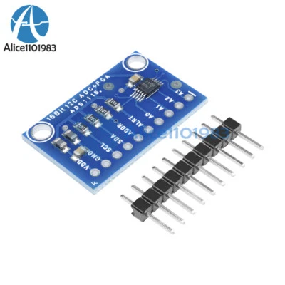 16 Bit I2C ADS1115 Module ADC 4 channel with Pro Gain Amplifier for Arduino RPi