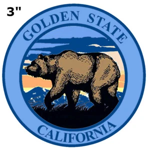 CALIFORNIA - GOLDEN STATE BEAR - Car Truck Window Bumper Sticker Decal Souvenir - Picture 1 of 1