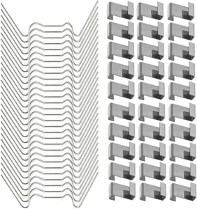 100 Stück Gewächshaus-Glasscheiben-Clips Gewächshaus-W-Draht-Clips Aus Edelstahl - Bild 1 von 6