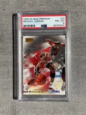 1998 Skybox Premium Michael Jordan #23 PSA 8 NM-MT Chicago Bulls - Image 1 of 2