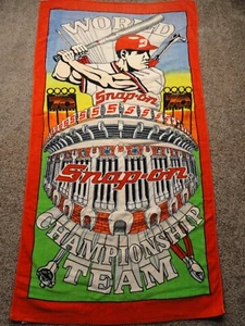 Snap On Tools Collectable Beach Towel -Championship Team 1990 70th, 1 Owner - Picture 1 of 11