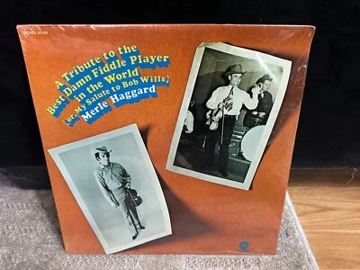 Merle Haggard Tribute to Best Damn Fiddle Player vinyl LP Bob Wills SEALED 1970 - Image 1 of 2
