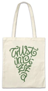 Trust In Pizza Stofftasche Einkaufstasche Pizzas Italy Fun Maker Love Addicted - Picture 1 of 1