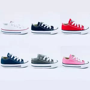 Converse Toddlers/Infants C/T A/S OX Low Trainers in UK Size 2,3,4,5,6,7,8,9,10 - Picture 1 of 28