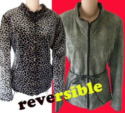 Leopard Snake FUR Jacket s m racing reversible python leather coat green faux - Image 1 of 4