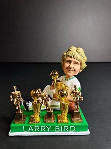 Larry Bird Signed 3x NBA Champ & MVP Exclusive Trophy Bobblehead Celtics PSA - Picture 1 of 6