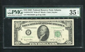 FR. 2010-FW* 1950 $10 *STAR* FRN FEDERAL RESERVE NOTE PMG VERY FINE-35EPQ RARE - Picture 1 of 2