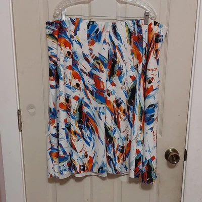 Falda Chelsea & Theodore multicolor abstracta línea A Foto 1 de 4