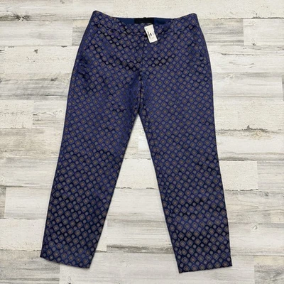 Mujer NUEVO CON ETIQUETAS J. Pantalones Crew de mezcla de seda con estampado de kimono talla 6 Foto 1 de 4