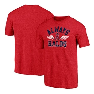 Hombre Heather Red Los Angeles Angels Hometown Collection Always Halos Tri-Blend - Imagen 1 de 3