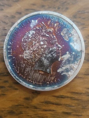 SUPER TONER 2013 Australia War In The Pacific Half Ounce Silver 50 Cent Coin  - Image 1 of 4