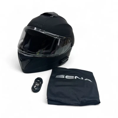 Capacete inteligente Sena OutForce rosto inteiro – Bluetooth, preto fosco, médio - Imagem 1 de 4