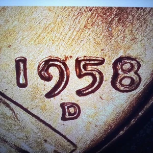 1958 D Lincoln Wheat Penny OBV DATE/MM Machine Doubling/Grease Strike Thru #3 - Picture 1 of 7