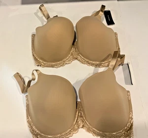 2 Natori Beige Renew Full Fit Contour Bügel BH Größe US 34 G - Bild 1 von 3