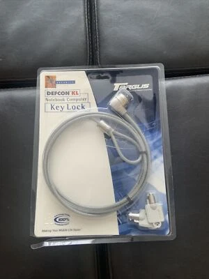 TARGUS DEFCON KL Laptop Notebook Computer Cable Key Lock NIB NEW unopened - Image 1 of 4