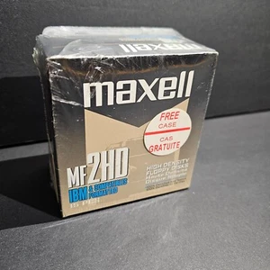 Maxell MF2HD High Density Computer Floppy Disks 15 Pack MF 2HD New SEALED IBM PC - Picture 1 of 6