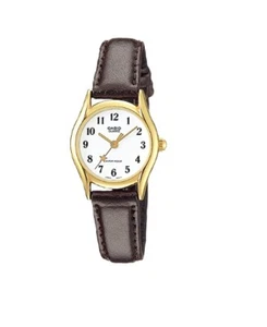 Casio LTP-1094Q-7B4 Quartz Analog Womens Watch Leather Band Original LTP-1094 - Picture 1 of 2