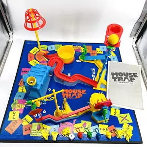 VINTAGE 1986 MILTON BRADLEY MOUSE TRAP BOARD GAME-100% COMPLETE-CIB-1980S-RETRO - Picture 1 of 16