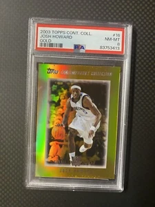 2003 Topps Contemporary Collection GOLD 08/25 Josh Howard RC PSA 8 *RARE - Picture 1 of 2