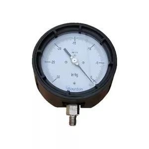 Nuovo manometro pressione aria Bourdon da 0 a -30 inHg | AHG6-A50.H59 4,5" Diam 1/4" NPT - Foto 1 di 2