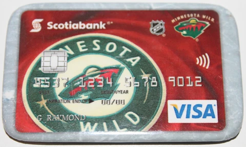 Minnesota Wild Scotiabank Canada Visa Promotional Pin Magnet Attachment Cover