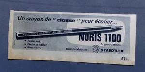 PUB PUBLICITE ANCIENNE ADVERT CLIPPING 121017 / CRAYON NORIS 1100 J S STAEDTLER - Picture 1 of 1