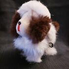 Vintage Wind Up Mechanical Puppy Dog Toy Jumping Hopping Real Rabbit Fur Japan