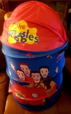 The Wiggles Pop Up Hamper  Toy Storage Bin Toy Box Laundry Hamper - Image 1 of 4