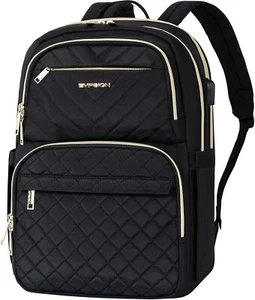 Laptop Backpack Purse for Women and Men with USB Charging Port, 15.6 Inch Tra... - Picture 1 of 7