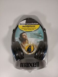 NIB Maxwell HP/NC-III Collapsible Noise Cancelling Headphones Blue