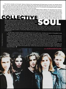 Collective Soul Ed & Dean Roland 1994 artículo de página completa con foto de grupo - Imagen 1 de 3