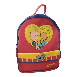 Mochila De Colección Disney Doug Funny y Patti Rojo Azul Amarillo - Imagen 1 de 15