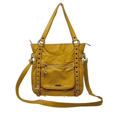 FRANCO SARTO 钱包 托特包 金色 黄色 双手柄 斜挎包 皮革 大号 — 第 1/4 张图片