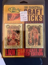 Classic 1991 Basketball Draft Picks 50 Collectible Cards Sealed # /450,000 COA