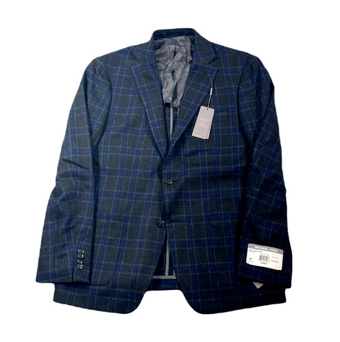 Michael Kors Cappotti Sportivi Uomo 42R 42 Antracite Blu Navy Vestibilità Classica Misto Lana