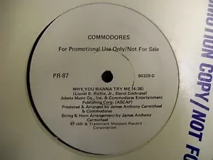 Commodores-Why You Wanna Try Me-KeepOn Taking Me Higher-Vinyl-Schallplatte - Bild 1 von 1