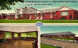 Cartolina Madison Motor Court, Madison, New York - Foto 1 di 2