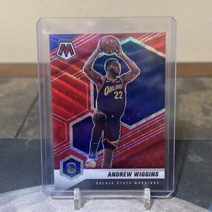 2020-21 Panini Mosaic Mosaic Red Wave Prizm Andrew Wiggins #43 - Picture 1 of 1