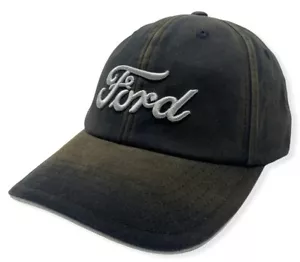 Ford Men's Official Licensed Chemical Washed Script Logo Adjustable Hat Cap - Picture 1 of 7