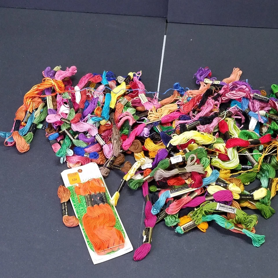 Large Lots of Embroidery Thread needlepoint 150 Pc. What you see is what you get - Image 1 of 4