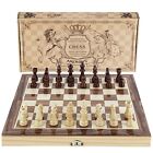 Amerous Chess Set, 12"x12" Folding Wooden Standard Travel International Chess...