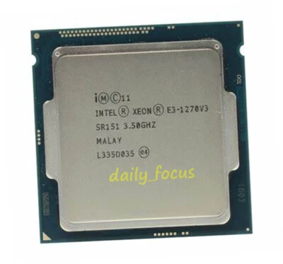 Intel Xeon E3-1270 v3 3.5 GHz LGA1150 4 cores 8 threads SR151 CPU Processor 8 MB - Image 1 of 4
