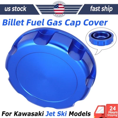 For Kawasaki Jet-Ski 300 440 550 650 750 800 SX X2 SXR Aluminum Fuel Gas Cap US - Image 1 of 4