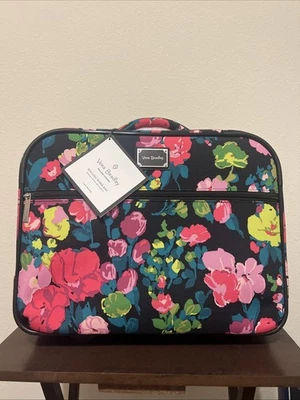 Vera Bradley Softside Rolling Work Bag Hilo Meadow Black Floral Weekend Carry On - Image 1 of 4