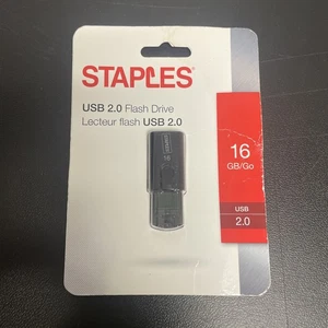New In Pkg - Staples 27988 USB 2.0 Flash Drive, 16GB - Picture 1 of 2